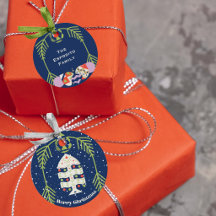 Etiquetas de Presente de Natal com Charme Antigo 
