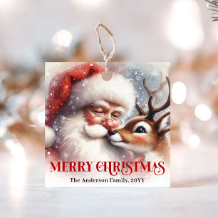 Para Lembrancinhas Etiquetas de Presente de Natal Encantadoras do Pap