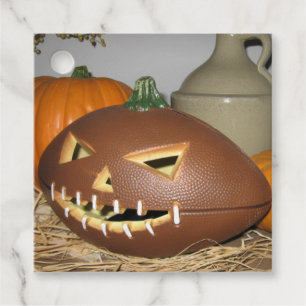 Para Lembrancinhas Etiquetas de Presente de Pumpkin de Futebol