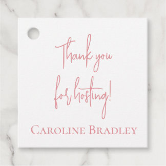 Para Lembrancinhas Etiquetas de presentes de anfitrião