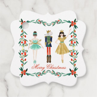 Para Lembrancinhas Etiquetas de presentes de Natal de um NutCracker, 