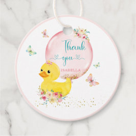 Para Lembrancinhas Etiquetas Personalizadas de Borracha Ducky Girl Pr