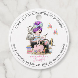 Para Lembrancinhas Faça A Costura Agradece-Lhe As Etiquetas De Favor 