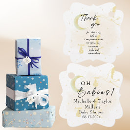 Para Lembrancinhas Favorecer Etiquetas Oh Bebês! Storages gêmeos neut