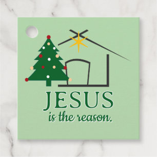 Para Lembrancinhas Jesus é a razão das etiquetas de favor do Natal