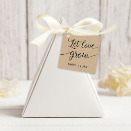 Para Lembrancinhas Let Love GROW Etiquetas de Presente, etiquetas de 