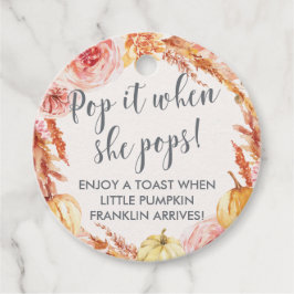 Para Lembrancinhas Pequena pop de abóbora quando ela pop etiquetas de