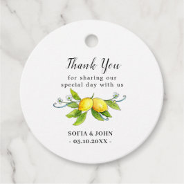 Para Lembrancinhas Vintage Lemons Casamento Obrigado etiquetas