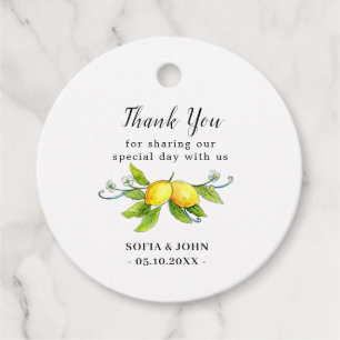 Para Lembrancinhas Vintage Lemons Casamento Obrigado etiquetas
