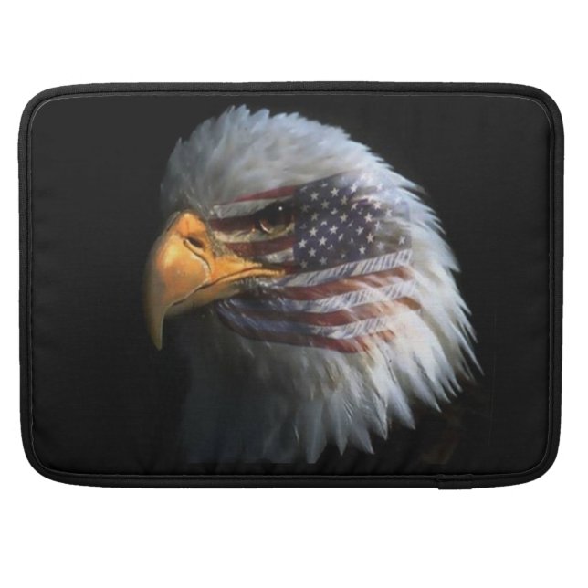 Para MacBook Pro Capa de Flap Rickshaw de Águia Balda Americana (Traseira)