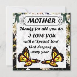 Para Mãe, Cartão de Agradecimento do Dia das Mães