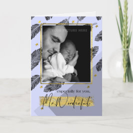 Para marido no Cartão com fotos personalizado do D
