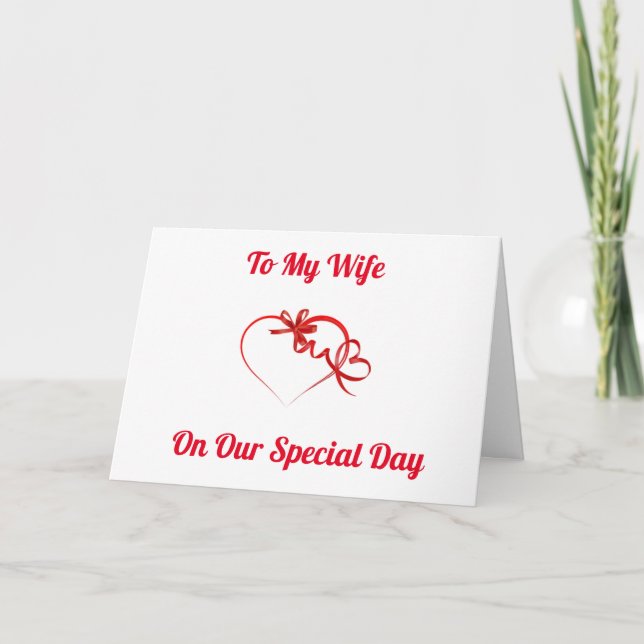 PARA MEU ANIVERSÁRIO FELIZ **WIFE** COM CARTÃO AMO (Frente)