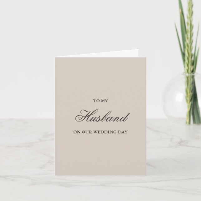 Para Meu Marido, Cartões de Dia de Casamento (Frente)