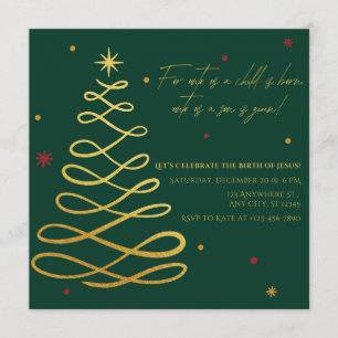 Para Nós Um Filho Nos É Dado   Convite de Natal