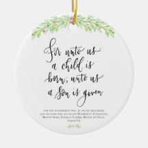 Para nós, uma criança é Enfeites de natal Nascer