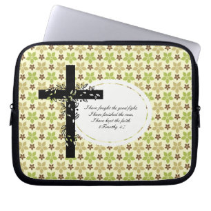 Para Notebook 2 Timothy 4:7 Laptop ou Capa da portadora do netbo