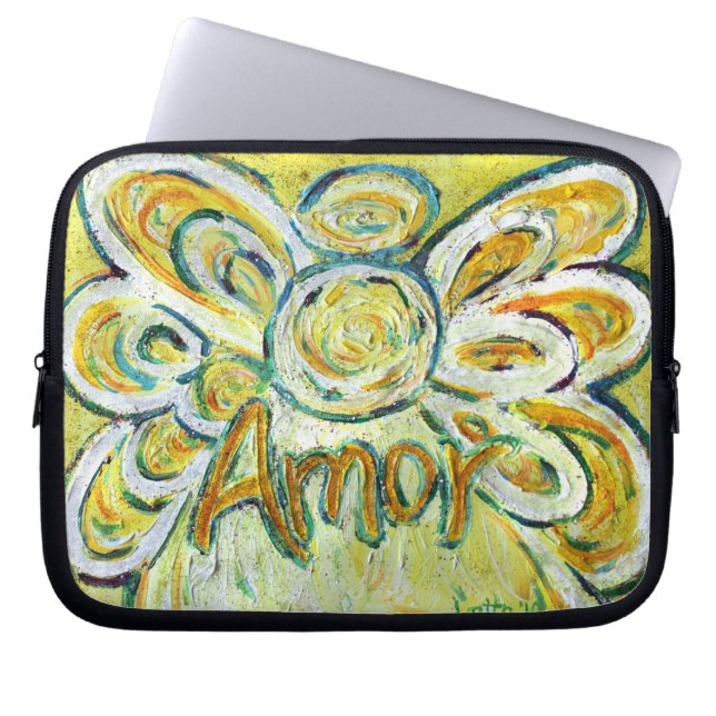 Para Notebook Angel Word Amor Computer Capa Eletrônicos Bag (Frente)