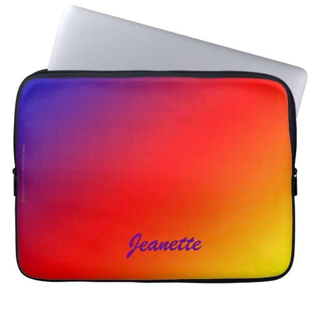 Para Notebook Arco-íris vívido da Capa do computador portátil (Frente)