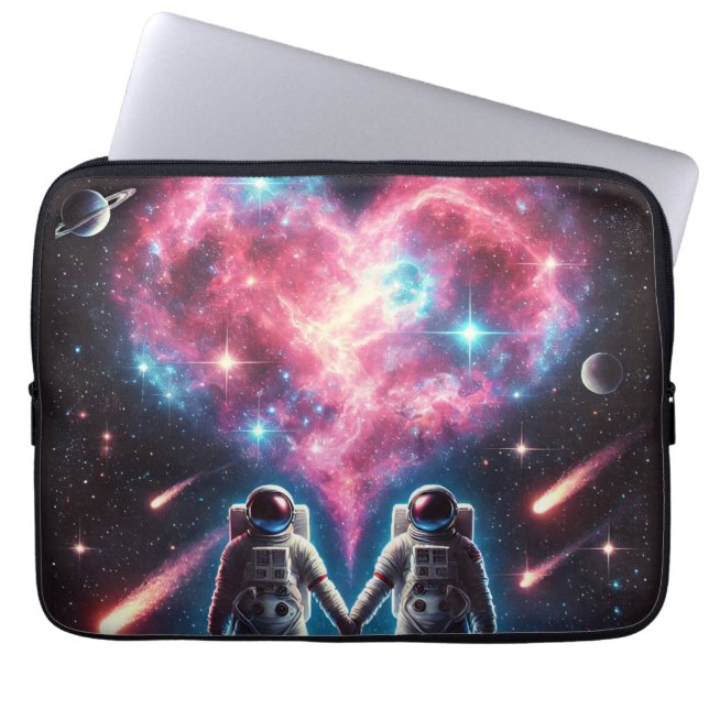 Para Notebook Astronauta Love Eletrônicos Capa - Eletrônicos Bag (Frente)
