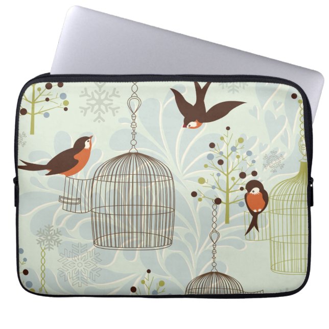 Para Notebook Bullfinches na Capa dos eletrônicos do jardim do (Frente)