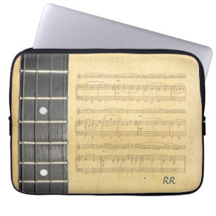 Para Notebook Capa 14" do neopreno da partitura de Fretboard do