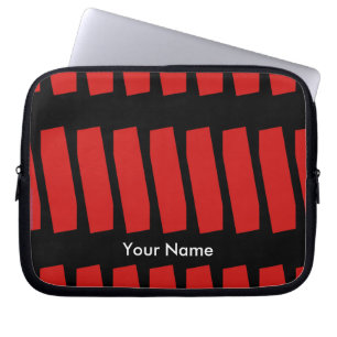 Para Notebook Capa abstrata, vermelho & preto do computador