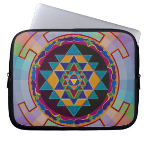 Para Notebook Capa da parte superior do regaço de Sri Yantra