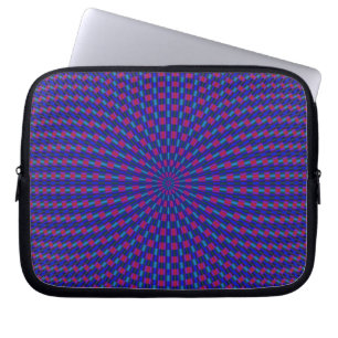 Para Notebook Capa de Círculos Geométricos Azul e Vermelho
