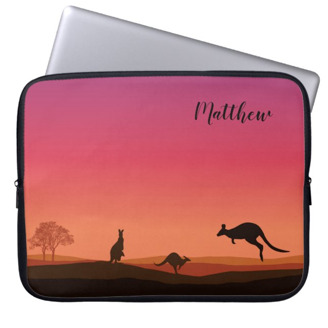 Para Notebook Capa de Cobrir Personalizada do Kangaroo Themed (Frente)