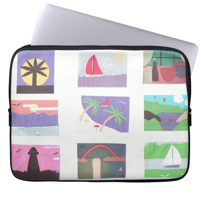 Para Notebook Capa de computador com cena de praia/natureza (Frente)