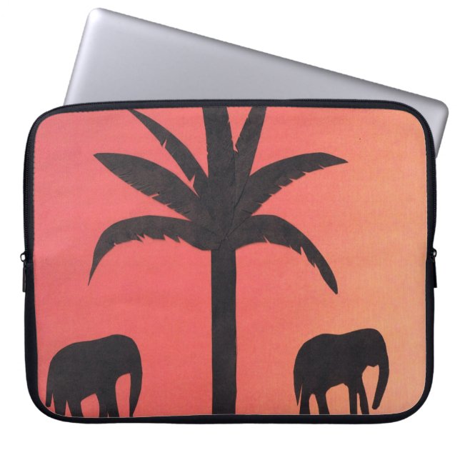 Para Notebook Capa de computador com elefante Design (Frente)