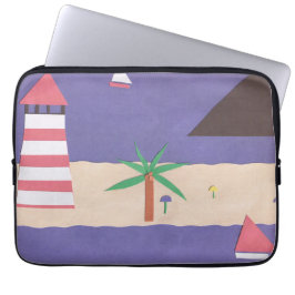 Para Notebook Capa de computador com uma cena de praia