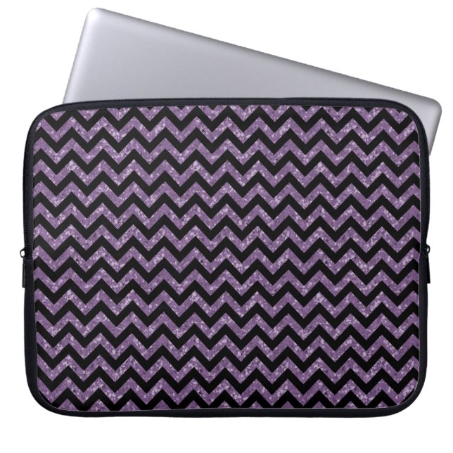 Para Notebook Capa de Eletrônicos de aparência da Glitter Chevro (Frente)