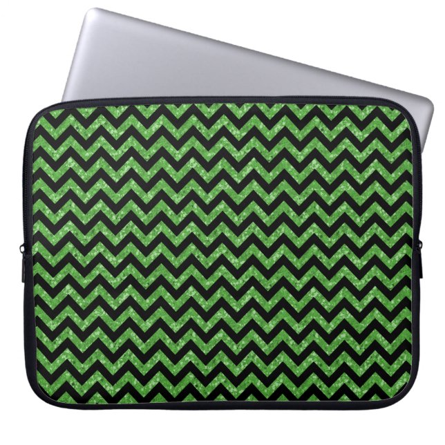 Para Notebook Capa de Eletrônicos de aparência da Glitter Chevro (Frente)
