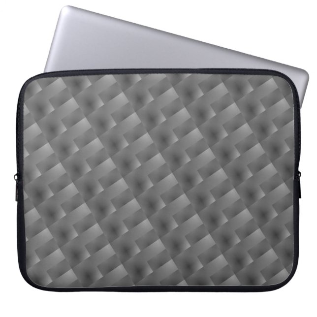Para Notebook Capa de Laptop cinza, retângulos, relevo (Frente)