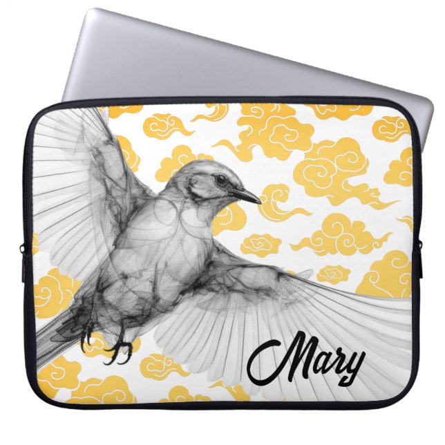 Para Notebook CAPA DE LAPTOP COM NOME PERSONALIZADO DIY BEija-FL (Frente)