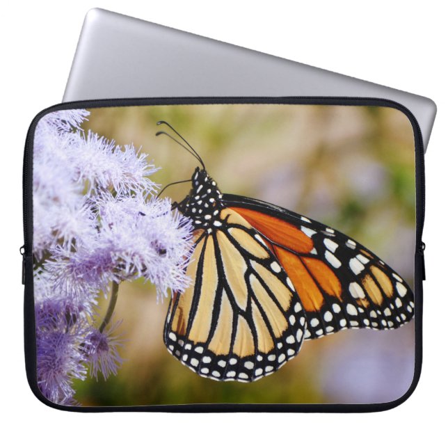 Para Notebook Capa de Laptop Flor de Borboleta Monarca Natureza (Frente)