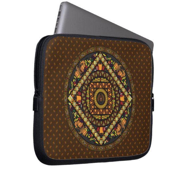 Para Notebook Capa de Laptop Ícones de Ação de Graças (Frente Esquerda)