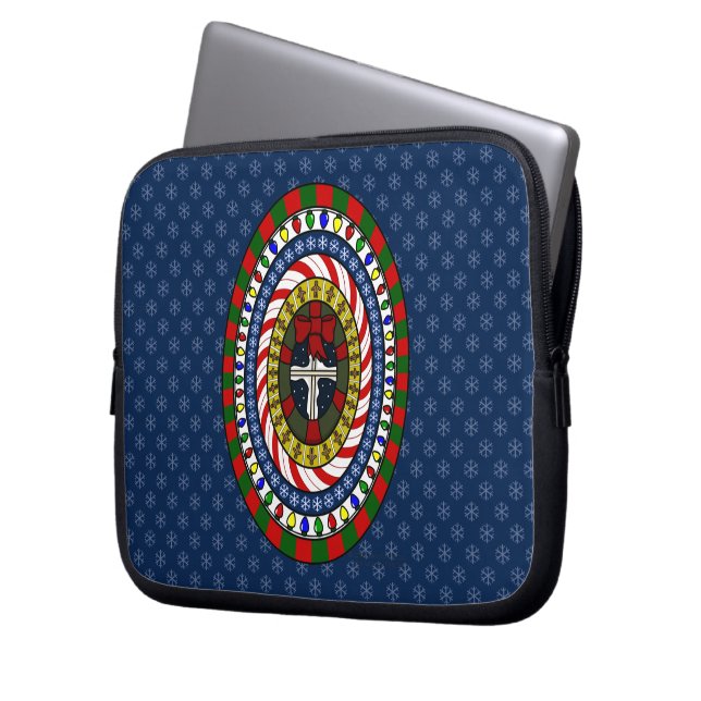 Para Notebook Capa de Laptop Natalina Divertida (Frente Esquerda)