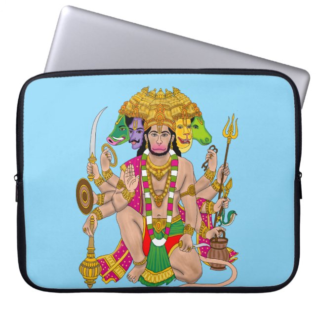 Para Notebook Capa de Laptop Panchmukhi Hanuman (Frente)