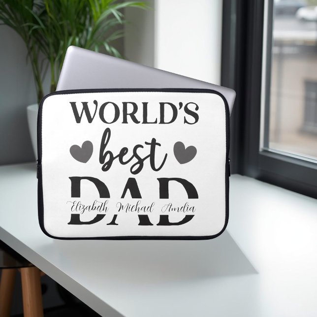 Para Notebook Capa de Laptop Personalizada Melhor Pai do Mundo (Criador carregado)