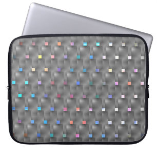 Para Notebook Capa de Laptop, quadrados coloridos e placas cinza