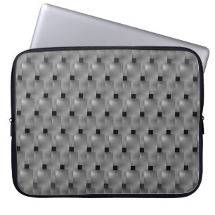 Para Notebook Capa de Laptop, quadrados pretos e placas cinza