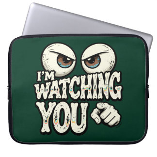 Para Notebook Capa de Laptop Retro "ESTOU VENDO VOCÊ" Olhos Quir