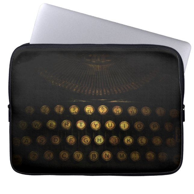 Para Notebook Capa de Macbook da máquina de escrever de (Frente)