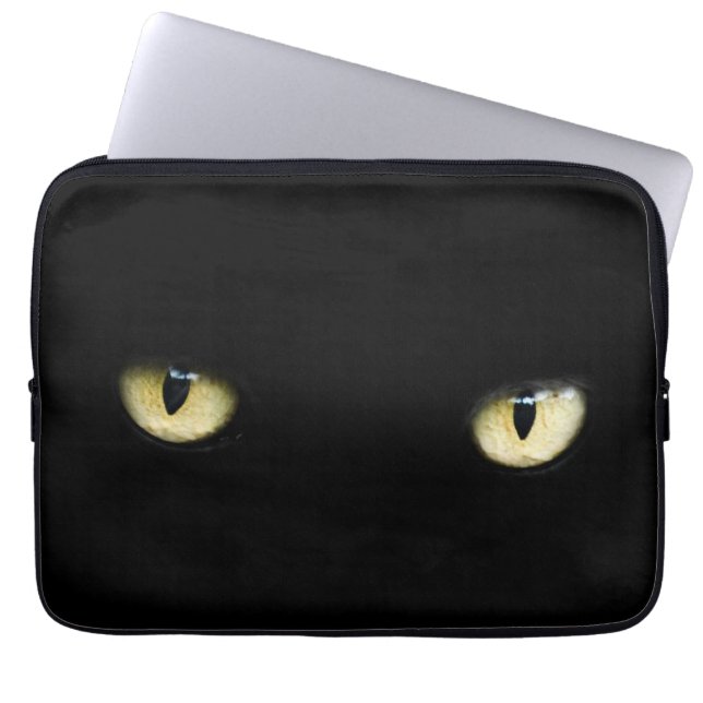 Para Notebook Capa de MacBook do Laptop/dos olhos de gato preto (Frente)