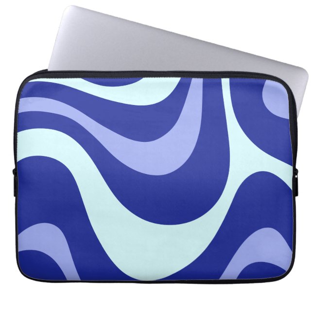 Para Notebook Capa de Proteção do Tablet de Ondas Azuis Retroati (Frente)