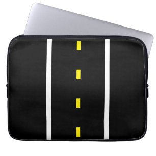 Para Notebook Capa de Tablet Estrada de Duas Faixas (Preto e Bra