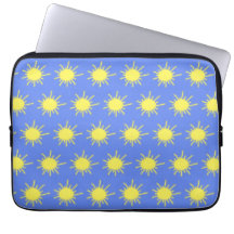 Capa de Tablet Meu Sol (Azul Céu e Amarelo)